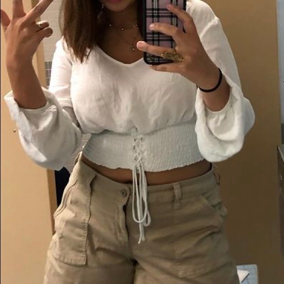 Hollister Blouse with Corset-Style Waist - Picture 7 of 7